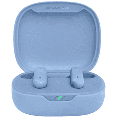 JBL Bluetooth sztereó fülhallgató, v5.2, TWS, töltőtok, vízálló, Wave Flex, kék