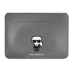 Karl Lagerfeld laptop táska ezüst 16″ KLCS16PISFG (125723)