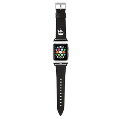 Karl Lagerfeld óraszíj fekete (KLAWMOKHK) Apple Watch 38mm / 40mm / 41mm (125456)