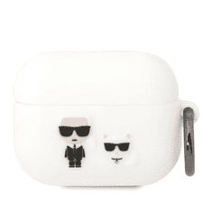 Karl Lagerfeld Apple Airpods Pro tok fehér (KLACAPSILKCW) (126939)