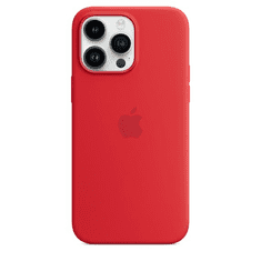 Apple MagSafe-rögzítésű iPhone 14 Pro Max szilikontok (PRODUCT)RED - piros (MPTR3ZM/A) (MPTR3ZM/A)