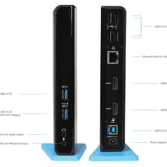 I-TEC U3DUALHDMIDOCK dokkoló állomás és port replikátor Vezetékes USB 3.2 Gen 1 (3.1 Gen 1) Type-A Fekete (U3DUALHDMIDOCK)