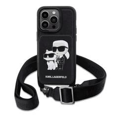 Karl Lagerfeld tok fekete Apple Iphone 14 Pro Max készülékhez KLHCP14XCSAKCPMK (127882)