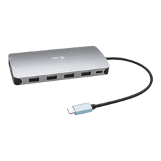 I-TEC Metal C31NANODOCKPROPD dokkoló állomás és port replikátor Vezetékes USB 3.2 Gen 1 (3.1 Gen 1) Type-C Ezüst (C31NANODOCKPROPD)