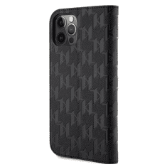 Karl Lagerfeld tok fekete Apple Iphone 12 / 12 Pro készülékhez KLBKP12MSAKLHPK (127875)
