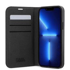 Karl Lagerfeld Guess tok fekete Apple Iphone 12 / 12 Pro készülékhez KLBKP12MSANKCPK (127865)
