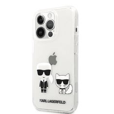 Karl Lagerfeld Apple Iphone 13 Pro Max Karl et Choupette átlátszó tok (KLHCP13XCKTR) (KLHCP13XCKTR)
