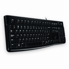 Logitech K120 Corded Keyboard billentyűzet USB QWERTZ Német Fekete (920-002489)