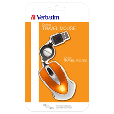 Verbatim Go Mini optikai egér Volcanic Orange (49023) (49023)