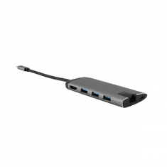Verbatim 4 portos USB Hub + HDMI, Ethernet és SD slot szürke (49142) (49142)