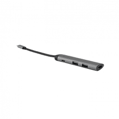 Verbatim 3 portos USB Hub + HDMI szürke (49140) (49140)
