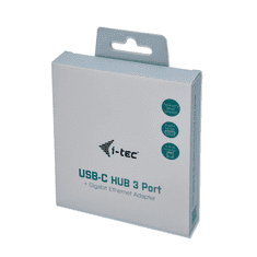 I-TEC USB C Metal 3 portos HUB Gigabit Ethernet (C31METALG3HUB) (C31METALG3HUB)