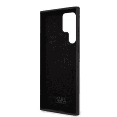 Karl Lagerfeld Silicone Ikonik Samsung Galaxy S23 Ultra Tok - Fekete/Mintás (KLHCS23LSNIKBCK)