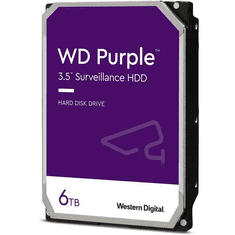 Purple Surveillance 3.5" 6TB 5400rpm 128MB SATA3 (WD62PURZ)