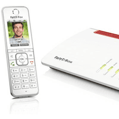 FRITZ!Fon C6 Vezeték nélküli VoIP telefon Üzenetrögzítős, Bébiszitter, Kihangosító, PIN kód LC kijelző (20002848)