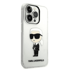 Karl Lagerfeld tok átlátszó (KLHCP14LHNIKTCT) Iphone 14 Pro készülékhez (127424)