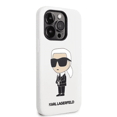 Karl Lagerfeld tok fehér (KLHCP14LSNIKBCH) Apple Iphone 14 Pro készülékhez (127474)