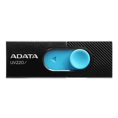A-Data 64GB Flash Drive UV220 Black/Blue (AUV220-64G-RBKBL)