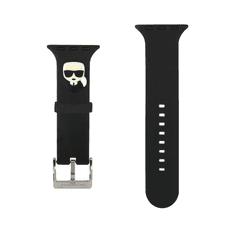 Karl Lagerfeld óraszíj fekete (KLAWLSLKK) Apple Watch 42mm / 44mm / 45mm (125515)