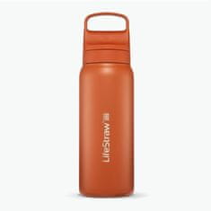 LifeStraw LGV41SORWW Go 2.0 rozsdamentes acél vízszűrő palack 1 l Kyoto narancs