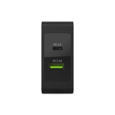 Green Cell CHAR10 USB-C Power Delivery 45W hálózati töltő fekete (CHAR10)
