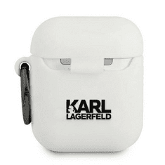 Karl Lagerfeld Silicone RSG AirPods tok fehér (KLACA2SILRSGWH) (KLACA2SILRSGWH)