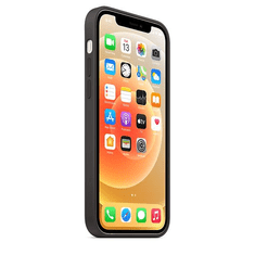 Apple MagSafe-rögzítésű iPhone 12/12 Pro szilikontok fekete (mhl73zm/a) (mhl73zm/a)