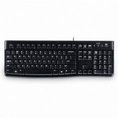 Logitech K120 Corded Keyboard billentyűzet USB QWERTZ Német Fekete (920-002489)
