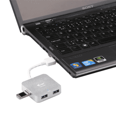 Metal Passive USB 3.0 Hub 4 port (U3HUBMETAL402) (U3HUBMETAL402)