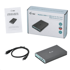 MySafe 2xM.2 SSD külső ház USB-C (CAMYSAFEDUALM2) (CAMYSAFEDUALM2)