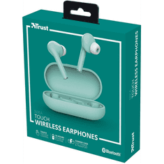 Trust Nika Touch Bluetooth vezeték nélküli fülhallgató türkiz színű (23703) (trust23703)