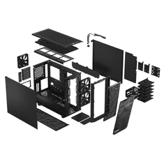 Fractal Design Meshify 2 táp nélküli ház fekete (FD-C-MES2A-01) (FD-C-MES2A-01)