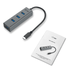 I-TEC USB C Metal 4 portos HUB passive (C31HUBMETAL403) (C31HUBMETAL403)