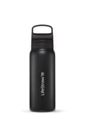 LifeStraw LGV42SBKWW Go 2.0 rozsdamentes acél vízszűrő palack 24oz fekete
