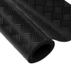 Vidaxl Csúszásgátló bordáslemez mintás gumi padlószőnyeg 5 x 1 m 141169