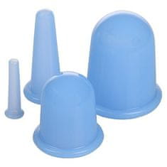 Csészék 4Pack szilikon masszázs csészék kék csomag 1 készlet