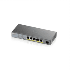 Zyxel GS1350-6HP 6 portos CCTV PoE boszorkány, 60W, 802.3BT