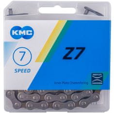 KMC Z7 szürke-barna 114 láncszemes lánc BOX
