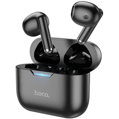 Bluetooth sztereó fülhallgató, v5.3, TWS, töltőtok, érintés vezérlés, zajszűrővel, Hoco EW34, fekete