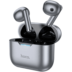 Hoco Bluetooth sztereó fülhallgató, v5.3, TWS, töltőtok, érintés vezérlés, zajszűrővel, EW34, szürke