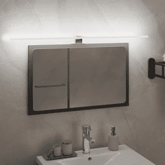 Vidaxl hideg fehér LED-es tükörlámpa 7,5 W 80 cm 6000 K (350342)