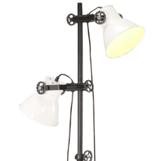 Vidaxl öntött vas állólámpa 2 db fehér lámpaernyővel E27 (320586)