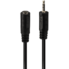 Lindy 35698 audio kábel 0,2 M 2.5mm 3.5mm Fekete (35698)