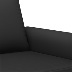 Vidaxl 2 részes fekete bársony ülőgarnitúra párnákkal (3202275)