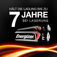 Energizer Ceruzaelem AA, alkáli mangán, 1,5V, 10 db, Power LR06, AA, LR6, AAB4E, AM3, 815, E91, LR6N (E300172900)
