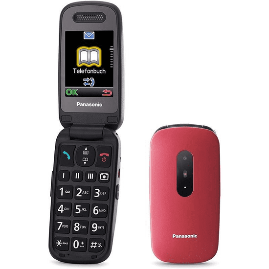 PANASONIC KX-TU446EXR mobiltelefon piros (KX-TU446EXR)