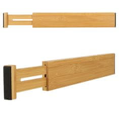 WOWO Állítható bambusz fiókos rendszerező 43x6x1,5 cm - 1 db