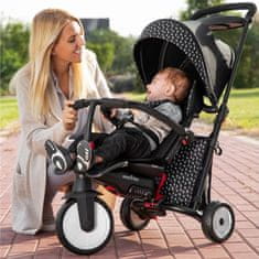 Smart Trike Összecsukható gyermek tricikli / babakocsi 7 az 1-ben STR5, fekete-fehér