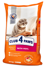 Club4Paws Premium borjúhús felnőtt macskáknak 14 kg