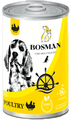 Bosman felnőtt kutyáknak baromfival 12x1240g